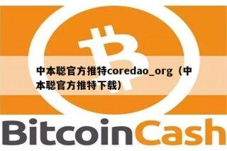 中本聪官方推特coredao_org（中本聪官方推特下载）